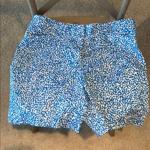 Blue and white shorts